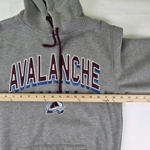 NHL Colorado Avalanche Men's Large Gray Hoodie - Picture 3 of 8